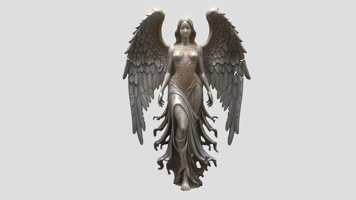Angel Statue 3D Model