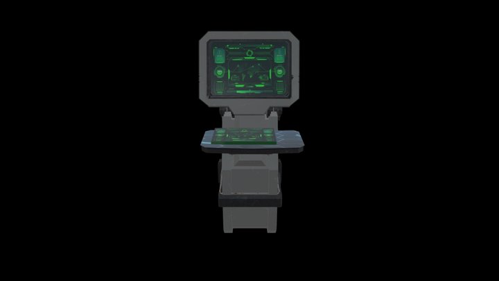 Scifi Computer For Games 3D Model