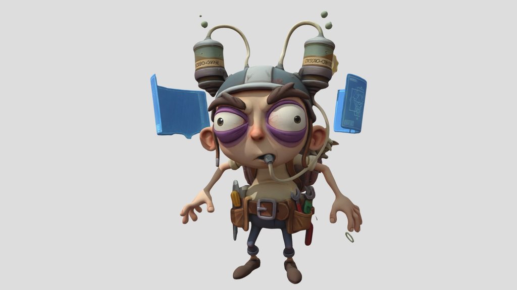 Mad Scientist – Game Ready Stylized (Non-Rigged)