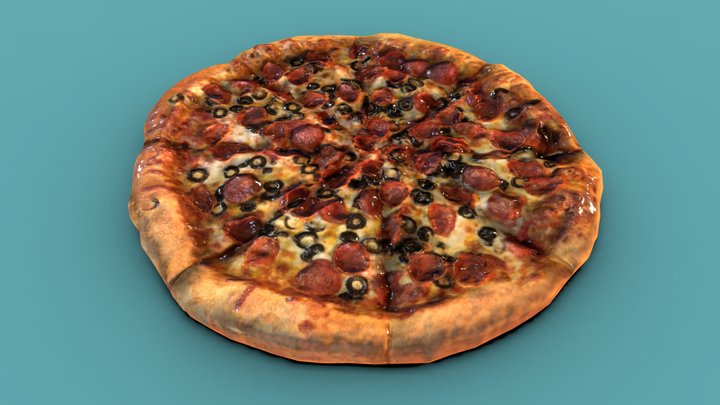Pizza (Photogrammetry) 3D Model