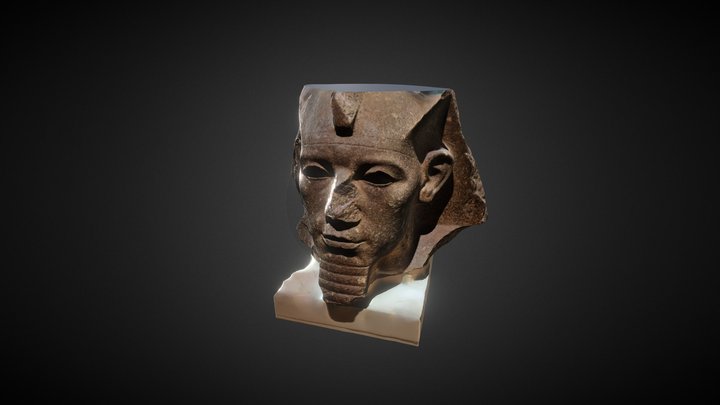 Granite head of Amenemhat III 3D Model