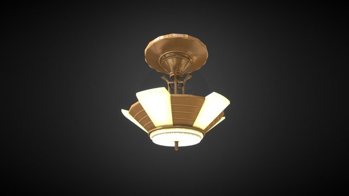 Chandelier Art Deco 3D Model