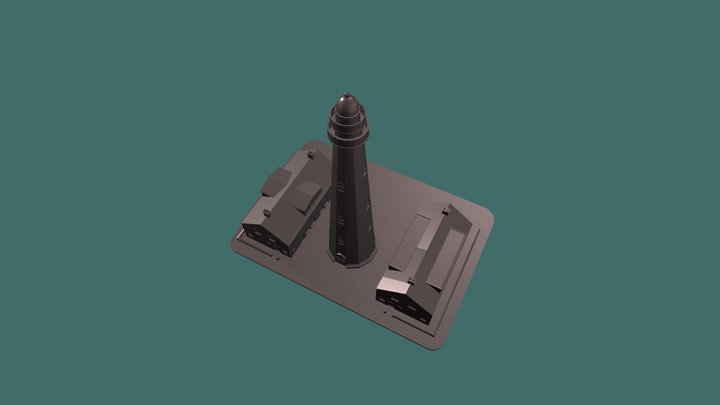 Lighthouse Vuurtoren Scheveningen 3D Model