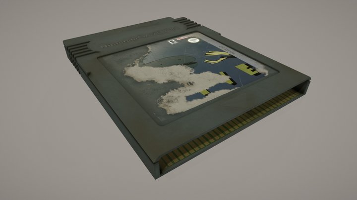 Gameboy Cartridge 3D Model