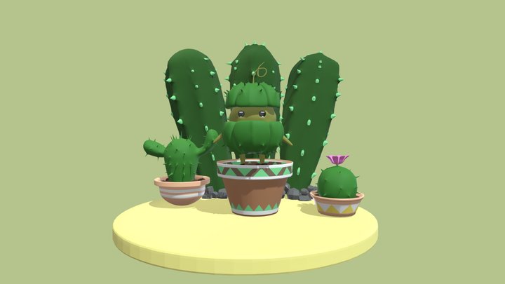 Cactus 3D Model