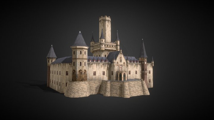 Marienburg Castle 3D Model