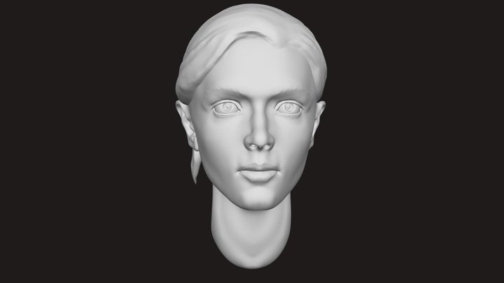 a woman's head 3D Model