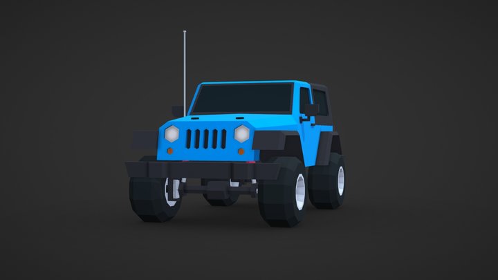 JEEP Wrangler JK Rubicon Sport Dirty Rigged 3D-Modell - TurboSquid