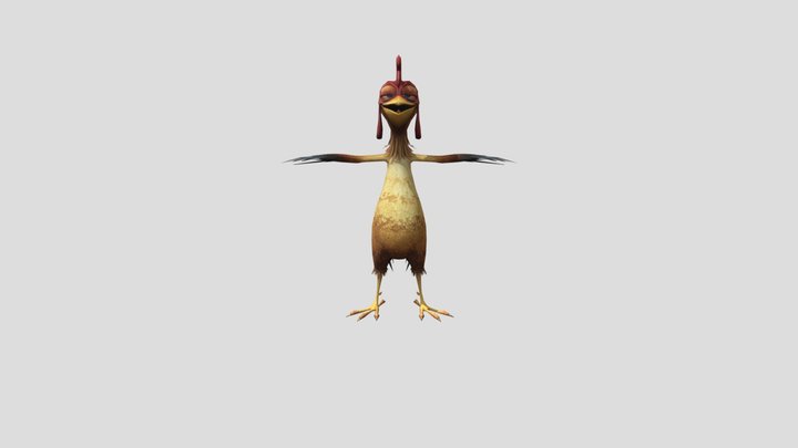 PC Computer - Surfs Up - Chicken Joe 3D Model