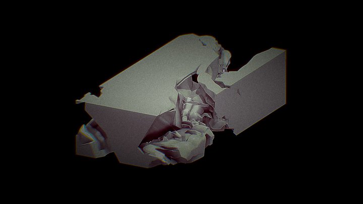 Cave Section Cut 3D Model