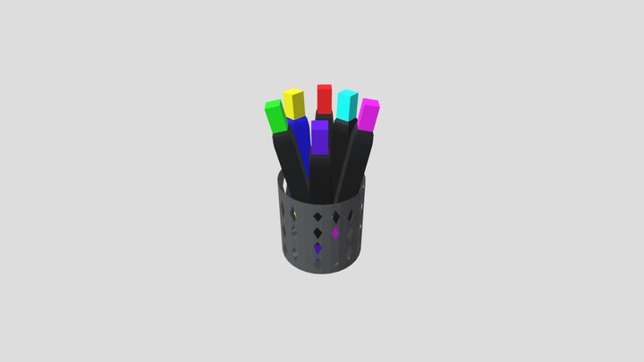 Markers 3D Model