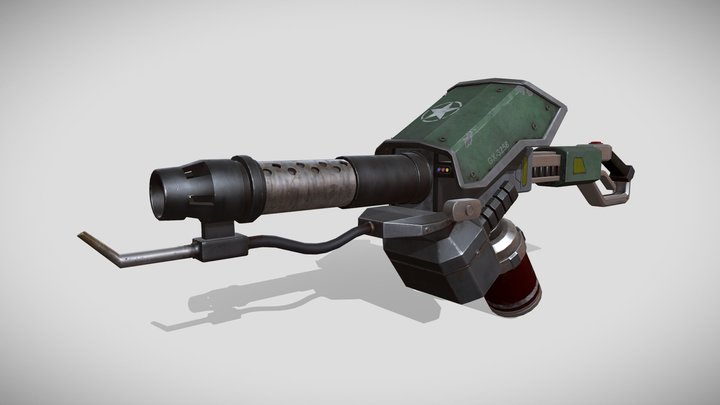 Tactical Flamethrower 3D Model