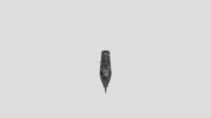 PBR Delhi-class destroyer 3D Model