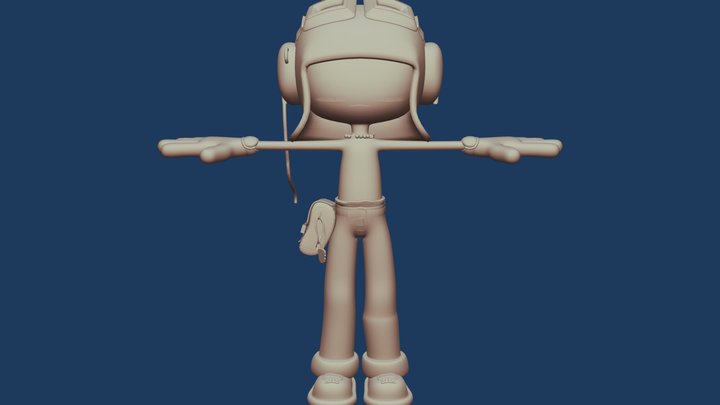 niño blue 3D Model