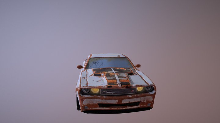 Dodge Challenger (Rusty) 3D Model