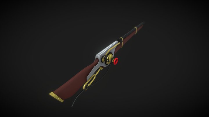 Steam Rifle 3D Model