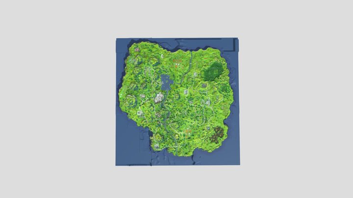 Athena - Fortnite: OG Map 3D Model