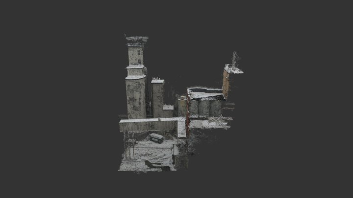 Post UAV Small5 - Cloud 3D Model