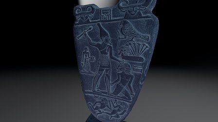 Réplica de la Paleta de Narmer 3D Model