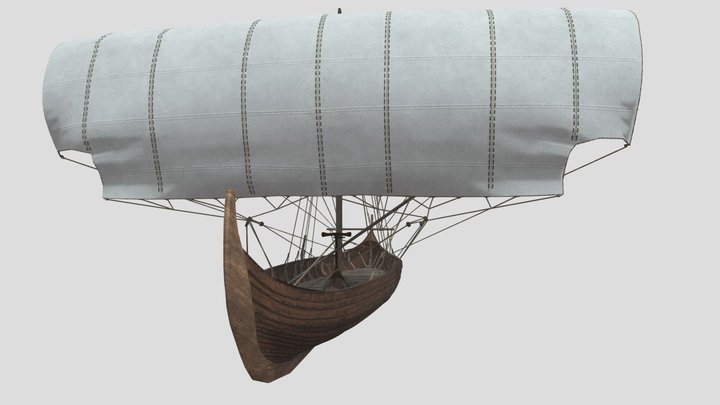 Viking Skip 3D Model