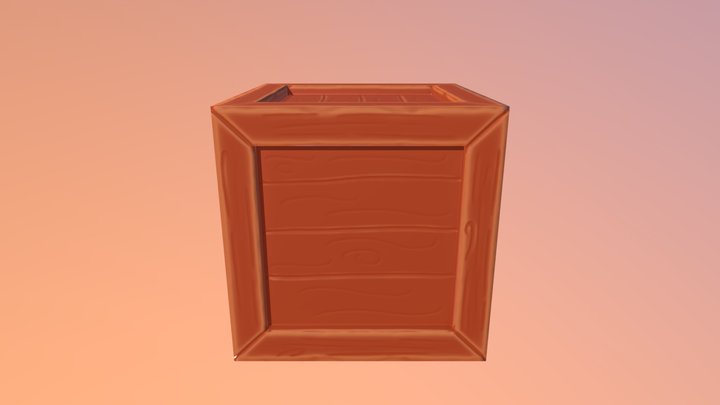 Wooden Crate 3D Model