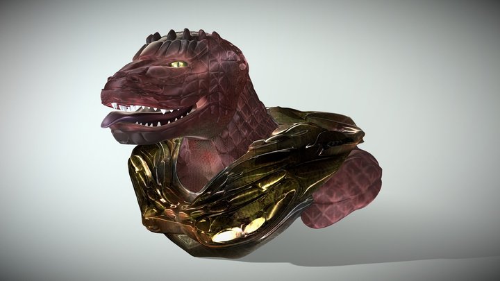 The Dragon Warrior 3D Model