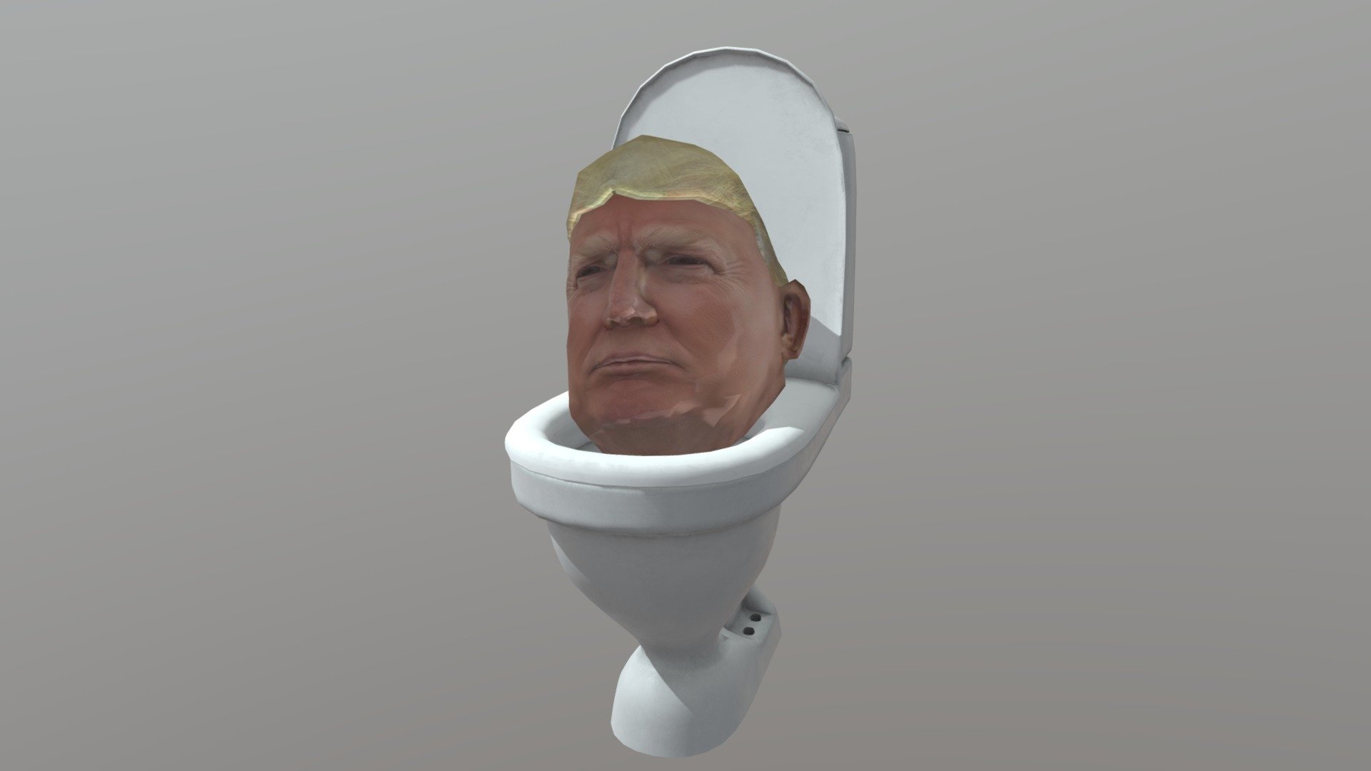 Trump Skibidi Toilet Download Free 3d Model By Wtfboom