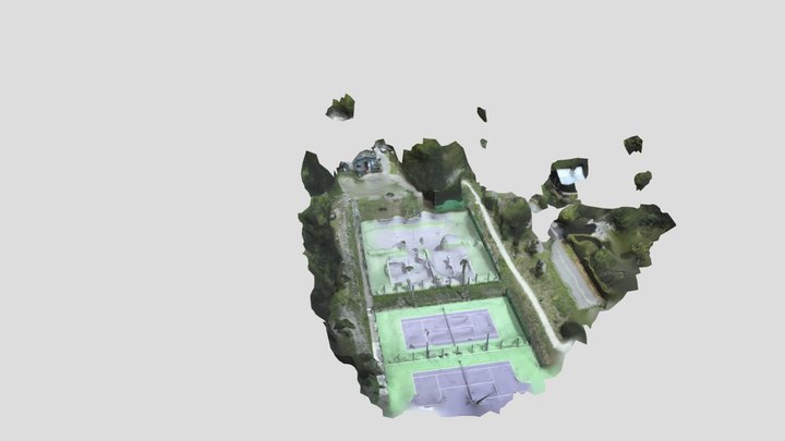 Tennis St Jean de Maurienne 3D Model