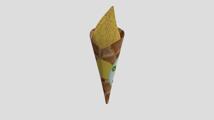 Mango Ice Cream 3D Model