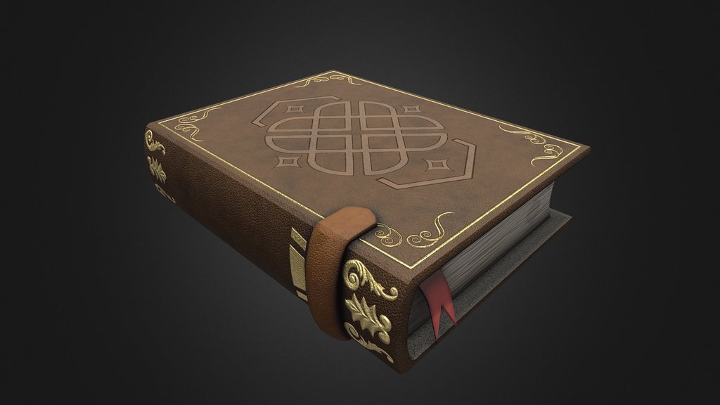 Leather Book (game ready asset)