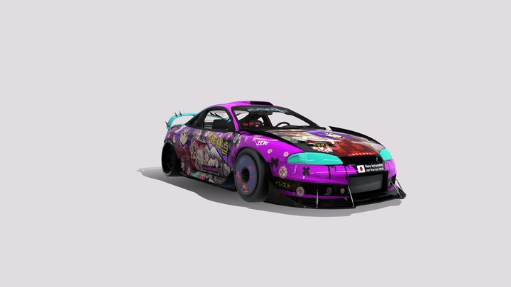 BOOST'S MITSUBISHI ECLIPSE GSX NFS UNBOUND 3D Model