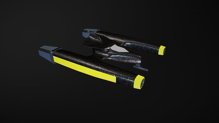 Sci Fi Ship 2 3D Model