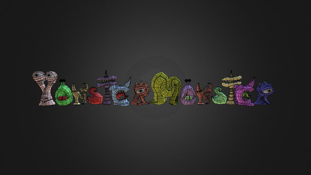 Yonstermonster Logo2016low P 3D Model
