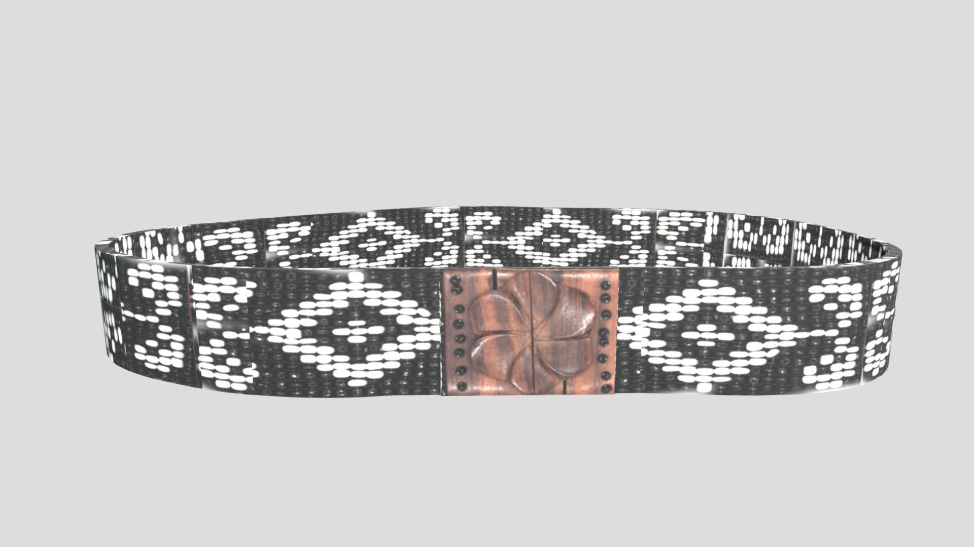 Beaded Elastic Waist Belt