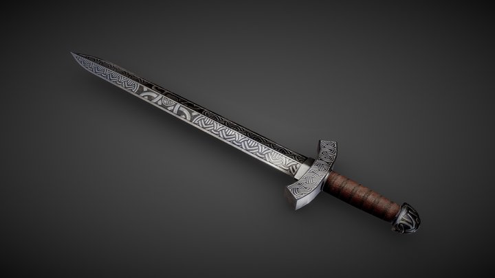 Nordic Sword 3D Model