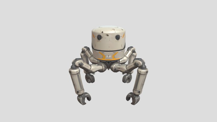 robot with multiple legs 3D Model