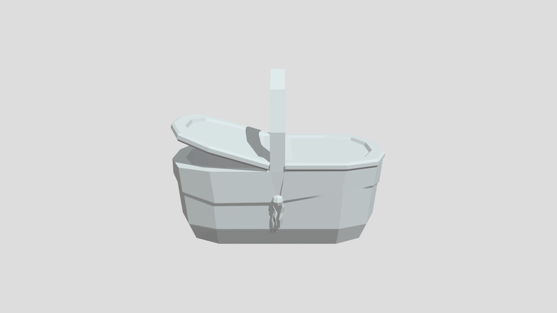 Picnic Basket from Poly by Google — Sketchfab embed 3D viewer