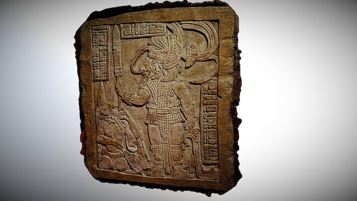 British Museum - Maya sculpture 1 3D Model
