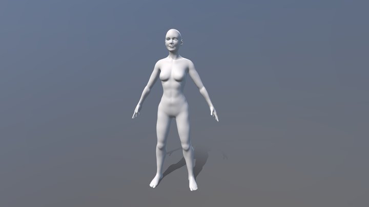 woman base mesh 3D Model
