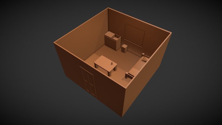 habitación en proceso 3D Model