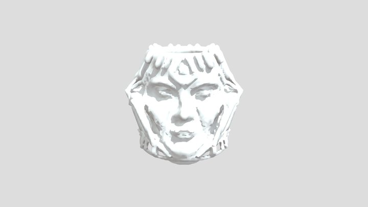 Tear Vase with Face 3D Model