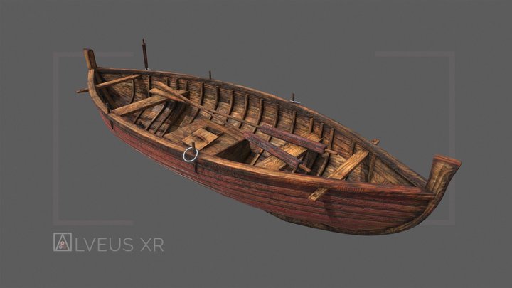 Barca de pesca romana | Roman fish boat 3D Model