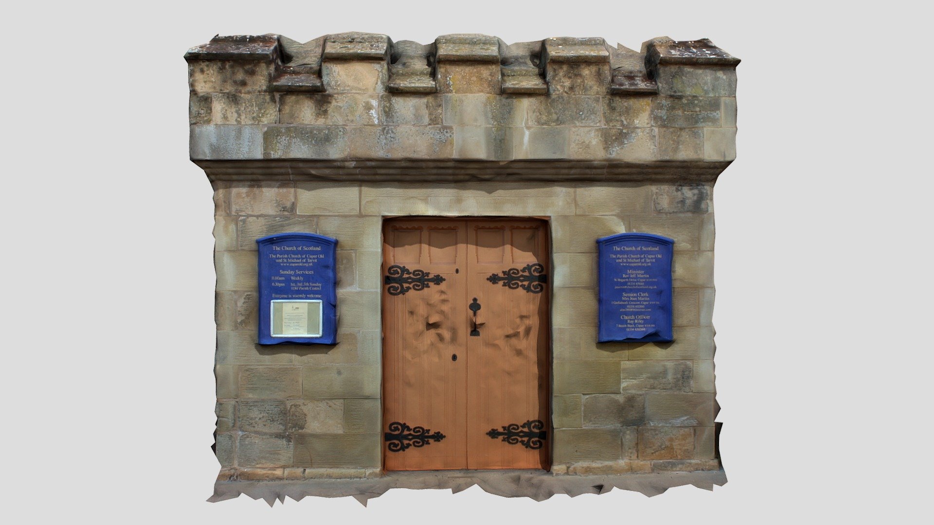 Cupar church doors Old Parish