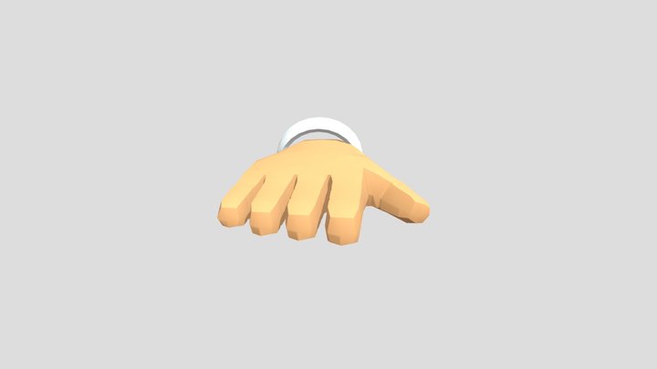 Hand Model - Low Poly 3D Model