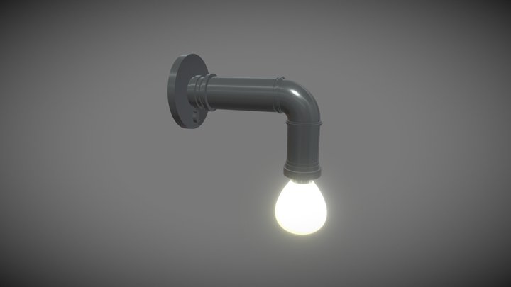 rör lampa 3D Model