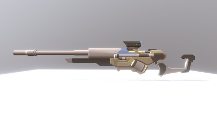 Overwatch Ana's Weapon 3D Model