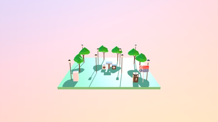 Chess Park 5 3D Model