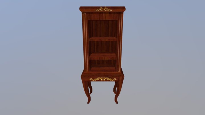 Victorian Display Cabinet 3D Model
