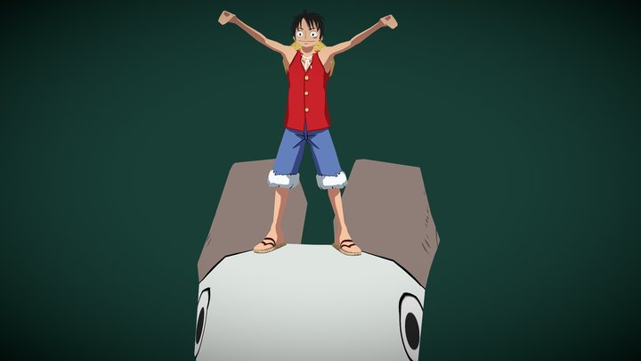 Sket Luffy One Piece 3D Model