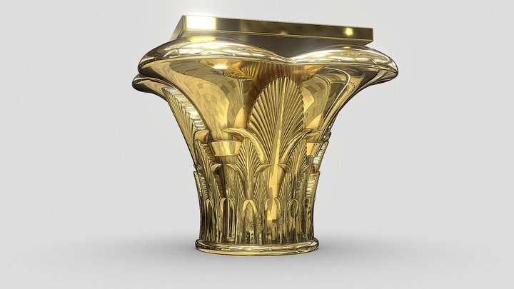 Egyptian column 3D Model